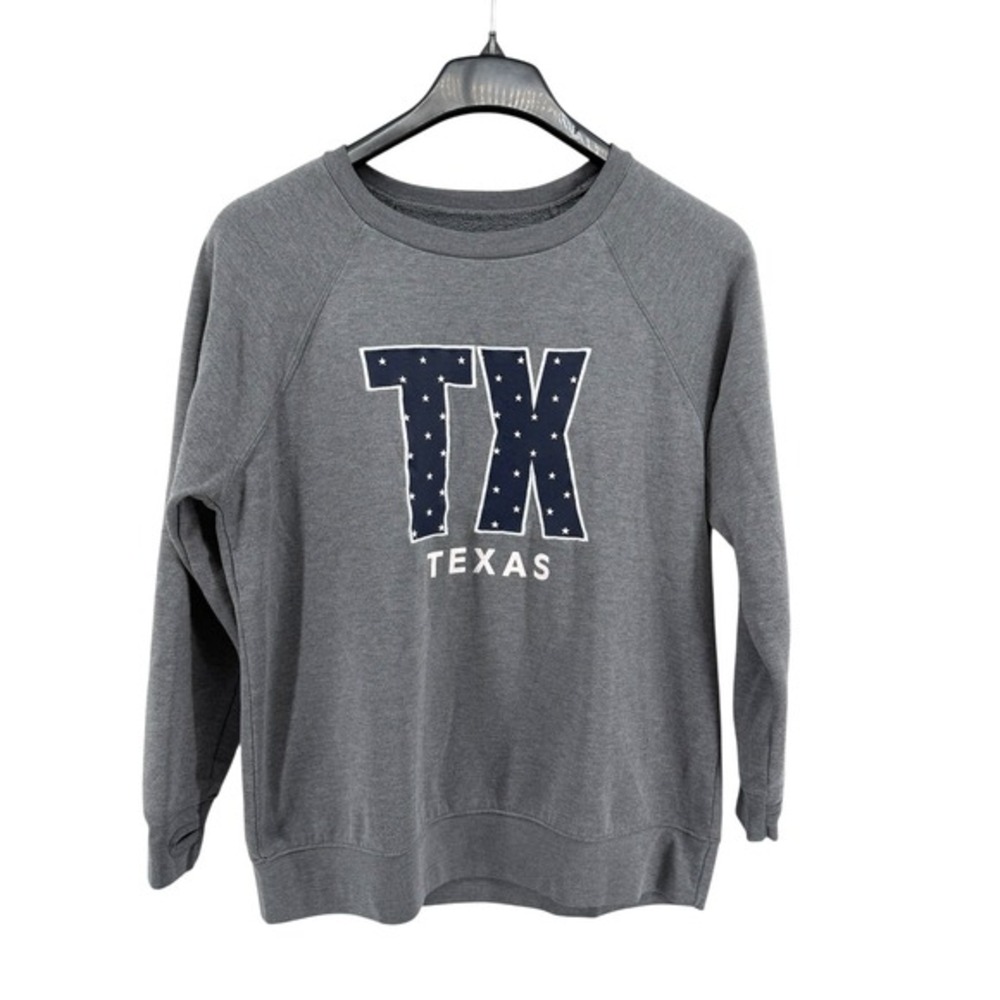 State of‎ Mine Texas TX Sweatshirt Long Sleeve Thumbhole Pre-Owned Womens Large